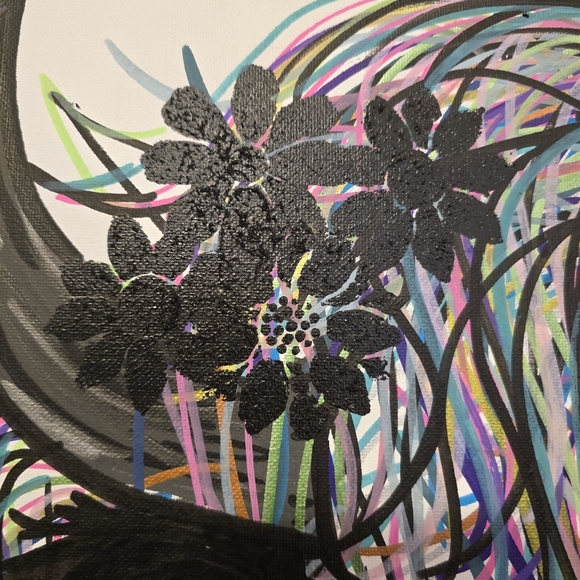 HANDCRAFTED Abstract Highland Cow Painting HANDPAINTED Artwork HANDMADE Wall Art - Picture 12 of 17